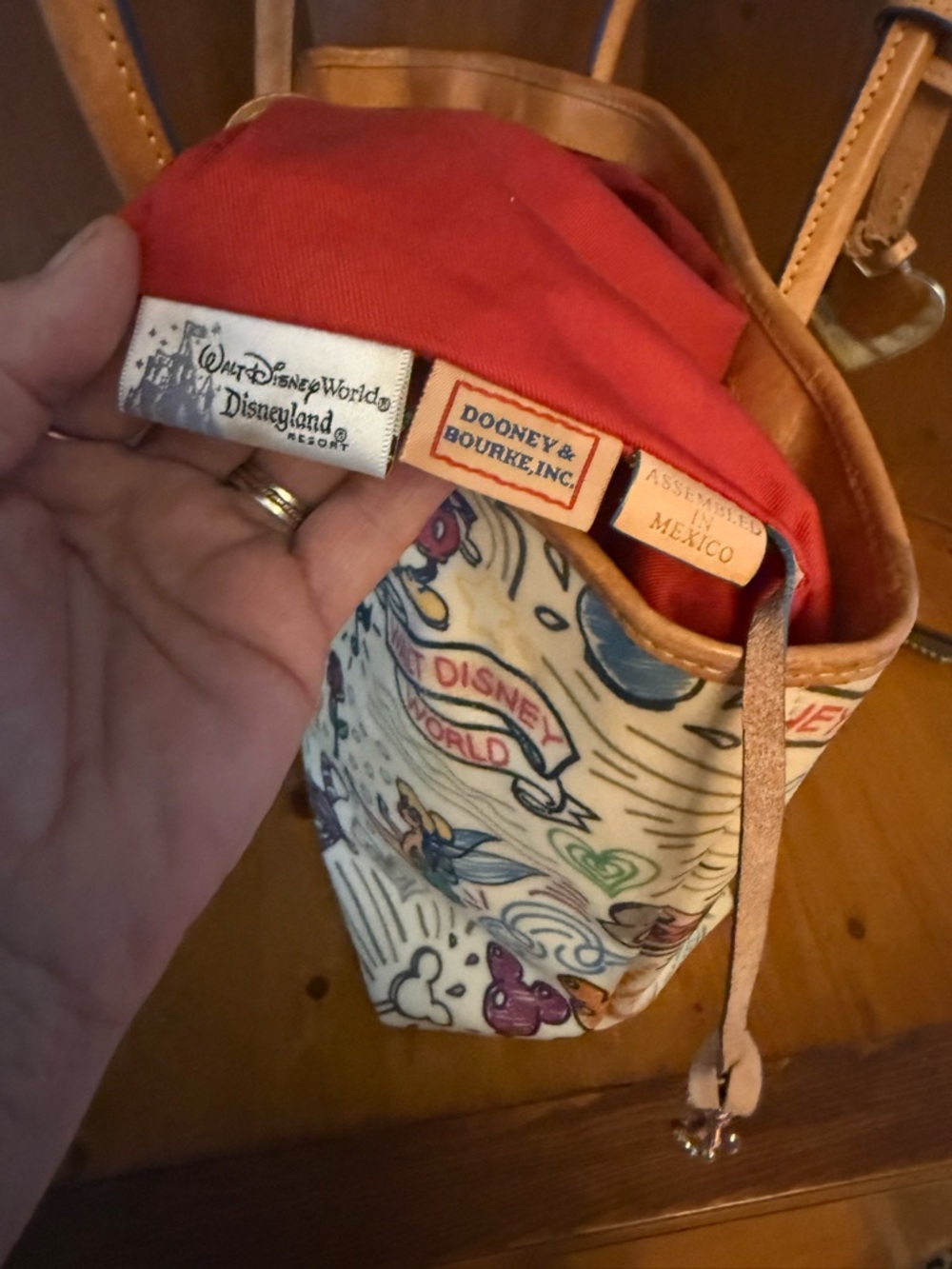 Dooney & Bourke Disney Parks "Sketch" Tote Bag, - Picture 12 of 13
